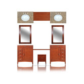 Metropolitan 97" Double Basin Vanity with 36" Adjustable Makeup Table