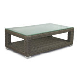 Palisades Coffee Table with Tempered Glass Top