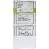 Organic Retro Recipes Dessert Tea Towel