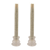 Glitter Wax Flameless Tapers Candle (Set of 2)