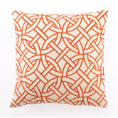Circle Link Down-Filled Embroidered Pillow