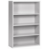 Trace 4-High Bookcase with 3 Adjustable Shelves
