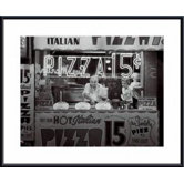 Hot Italian Pizza Metal Framed Art Print
