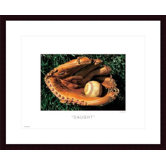 Caught Wood Framed Art Print