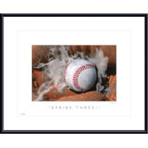 Strike Three Metal Framed Art Print