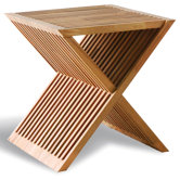 Slatted X Stool