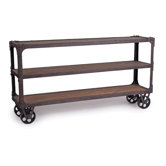 Rustic Industrial Console Table