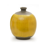 Round Yellow Vase