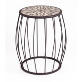 Mosaic Speckled Hen Cage Side Table
