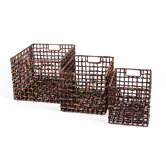 Patina Water Hyacinth Storage Basket (Set of 3)
