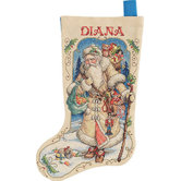 Father Winter Stocking Christmas Cross Stitch