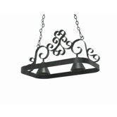 Hayley 2 Light Hanging Pot Rack