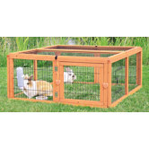 Outdoor Small Animal Run with Mesh Cover