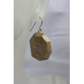 Earth Tone Lucite Beaded Earrings