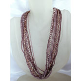 Multi Strand Glass Beaded Necklace