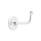 Single Polished Stainless Steel Coat/Hat Hook 2" D