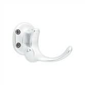Aluminum Base Double Coat and Hat Hook