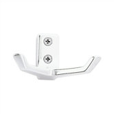 Aluminum Base Double Coat/Hat Hook 1.75" H with Aluminum Finish