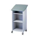 Wheelies&reg; Lectern with an Open Front and Two Adjustable Shelves