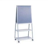 Wheelies&reg; Mobile Easel with Fabric and Whiteboard Side
