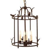4 Light Hanging Bird Cage Lantern