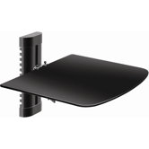 Tempered Glass Wall Mounted A/V Shelf