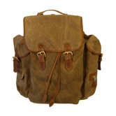 Waxed Canvas Rucksack Bag