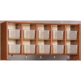 Eco Laminate 10 Cubby Wall Storage with Trays