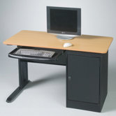 LX Computer Workstation with Locking CPU Holder