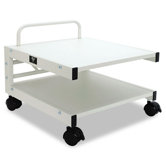 Low Profile Mobile Printer Stand, 17 x 17 x 14, Gray
