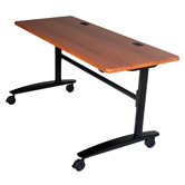 Cherry Lumina 60" Flip Top Table