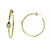 Cubic Zirconia Hoop Earrings