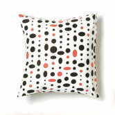 Cosmic Small Pillow in Black, Pink and White