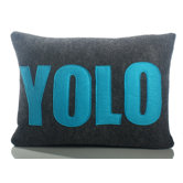 "YOLO" Decorative Pillow