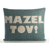 "Mazel Tov!" Decorative Pillow