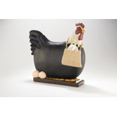 3-D Chicken Decorative Chalkboard