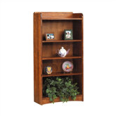 62" H Four Shelf Open Bookcase