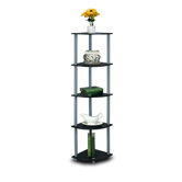 Turn and Tube 5 Tier Tall Corner Display Shelf