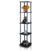 Turn 'n' Tube 5 Tier Tall Corner Rack Display Shelf