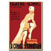 Teatre Comic de Barcelona, Traditional Canvas Art - 24" x 18"