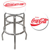 Enjoy Coca Cola Pub Stool in White