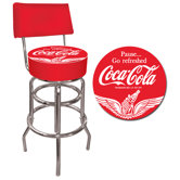 Wings Coca Cola Vinyl Pub Stool
