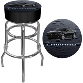 Camaro Padded Bar Stool in Black