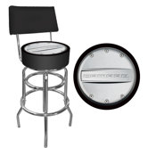 Camaro Padded Bar Stool with Back