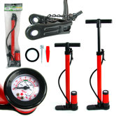 Hand Bicycle Pump with Built-in Pressure Gauge