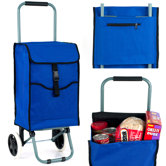 3 Compartments Portable Canvas Shopping Tote