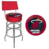 NBA Padded Swivel Back Bar Stool