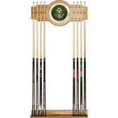 U.S Army Symbol Billiard Cue Rack with Mirror