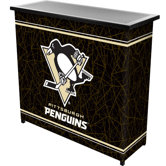 NHL Pittsburgh Penguins 2 Shelf Portable Bar with Case