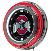 NCAA 14" Neon Clock